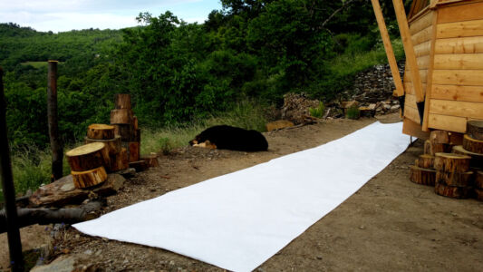 Géotextile de la terrasse
