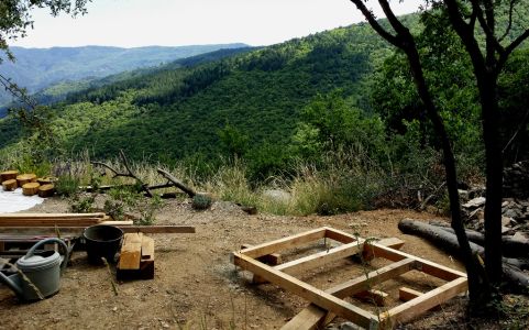 Plateforme des toilettes sèches